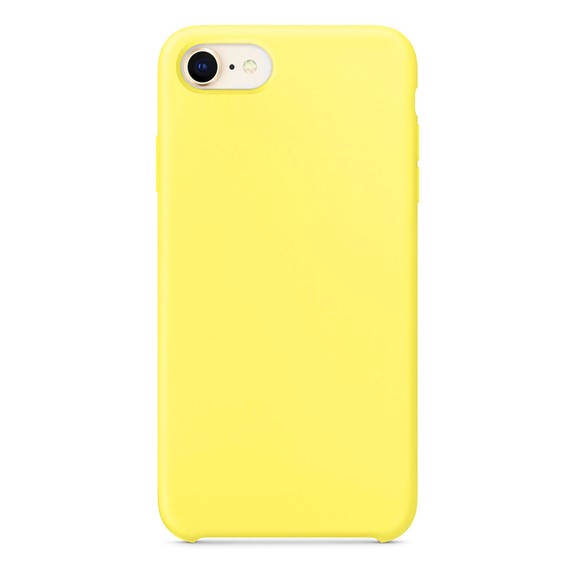 CaseUp Apple iPhone SE 2022 Kılıf Slim Liquid Silicone Sarı 2